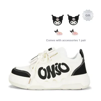 KARLIE KELLER Slip-Resistant Water-Resistant Wear-Resistant Height-Increasing Low-Top Skateboard Shoes Women's Black