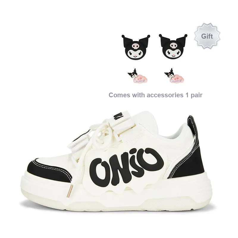 KARLIE KELLER Slip Resistant Water Resistant Wear Resistant Height Increasing Low Top Skateboard Shoes Women's Black-0