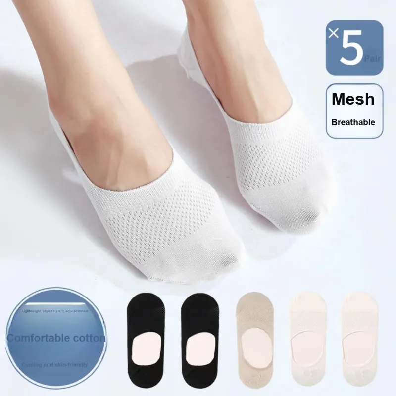 LoveEsteem No Show Socks Women's 5 Pack-11