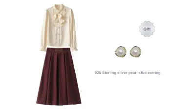 ANNECHEN Retro Skirt Set Women's