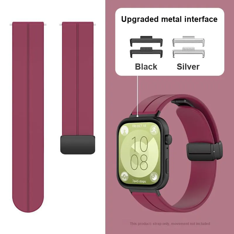 MSSM HUAWEI FIT3 Wristband Huawei Compatibility Watch Band 150mm Silicone Material-16