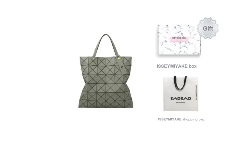 ISSEY MIYAKE Synthetic Leather Polyester Shoulder Bag, Handbag Regular Women's Army Green-6