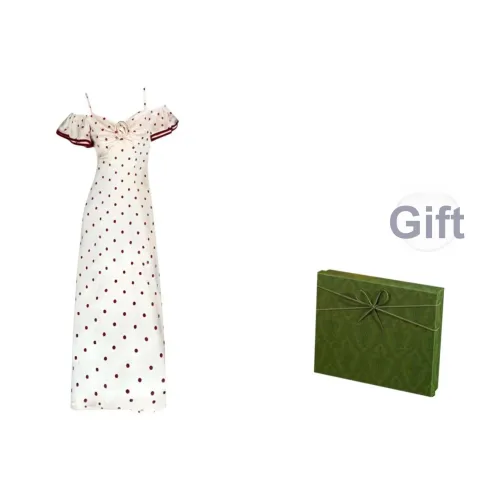 DITB Гороховый узор Длинный Юбка Женские Слиплатья