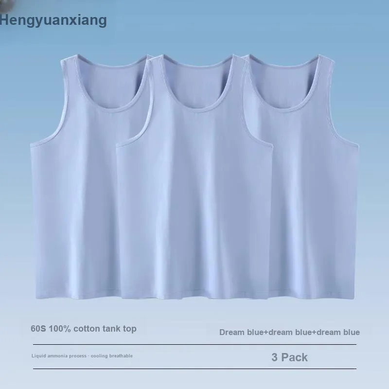 H YXIANG Tank Top Men's Combo Set-15