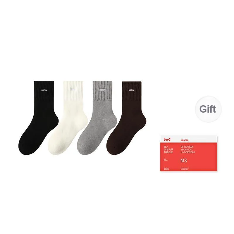 MIIOW Trend Party Series Mid Calf Socks Men's Shopping Bag Combo Set-5