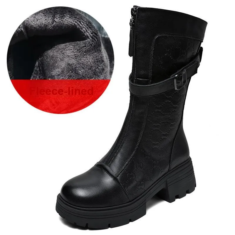 Devanro Ankle Boots 5.5cm Women's Black-1