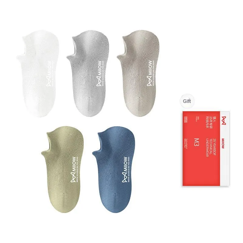 MIIOW No Show Socks Men's Shopping Bag Combo Set-12