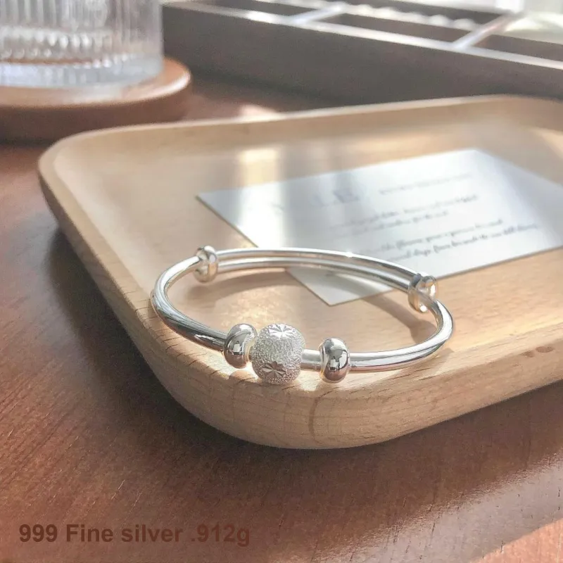 U state 999 Fine Silver Sterling Silver Bracelets Kids'-3