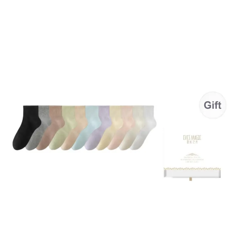 XIA.WA.ZHI.XIU Ankle Socks Women's 5 Pack Gift Box Set-49