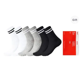MIIOW Mid Calf Socks Unisex Shopping Bag 6 Pack
