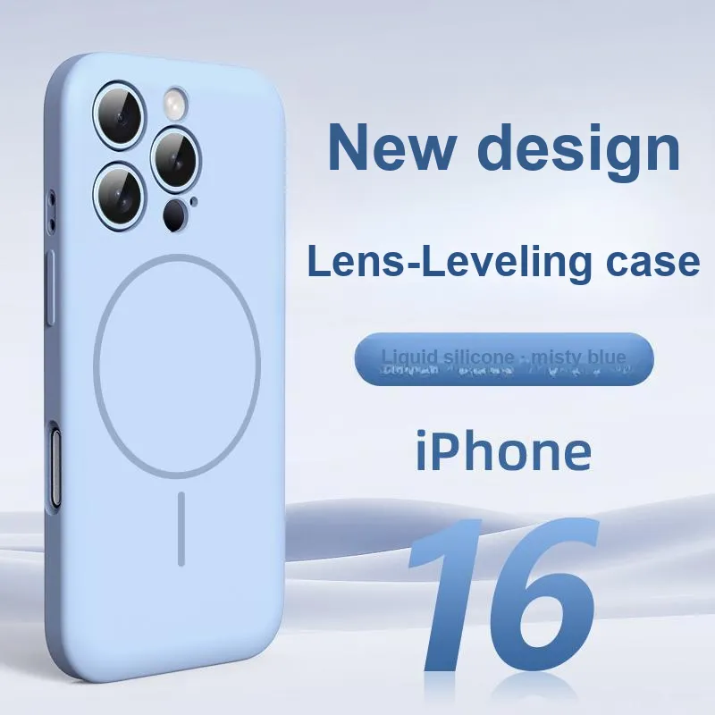 BOLIANSHI Silicone Material Compatibility Apple 16 Pro Max/iPhone 15 Plus/14 Pro Phone Cases Magnetic Protective Cases-13