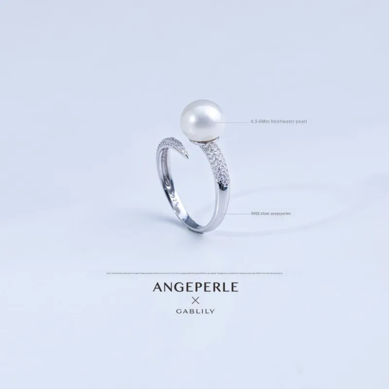 ANGEPERLE Pearl Rings Women's-7