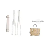 (Ecru) Mollie 25 Shoulder Strap (2 Pack)+Ecru-Pressure Relief Shoulder Pads (New Version More Invisible)