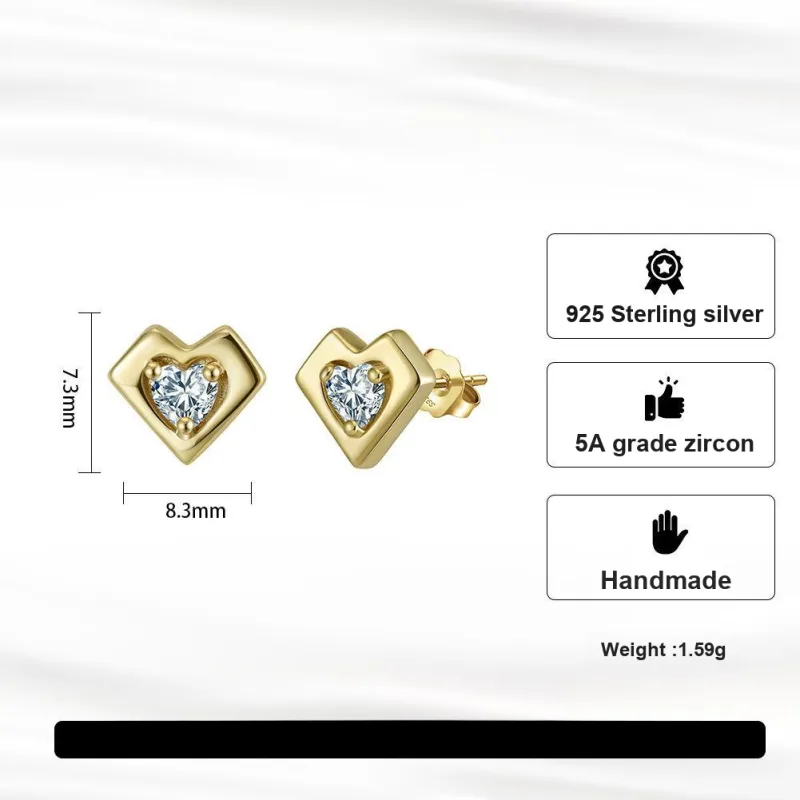 OGDAID S925 Stud Earrings Women's-1