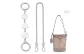 [Silver]Camellia Extender Chain 16cm+Decorative Chain