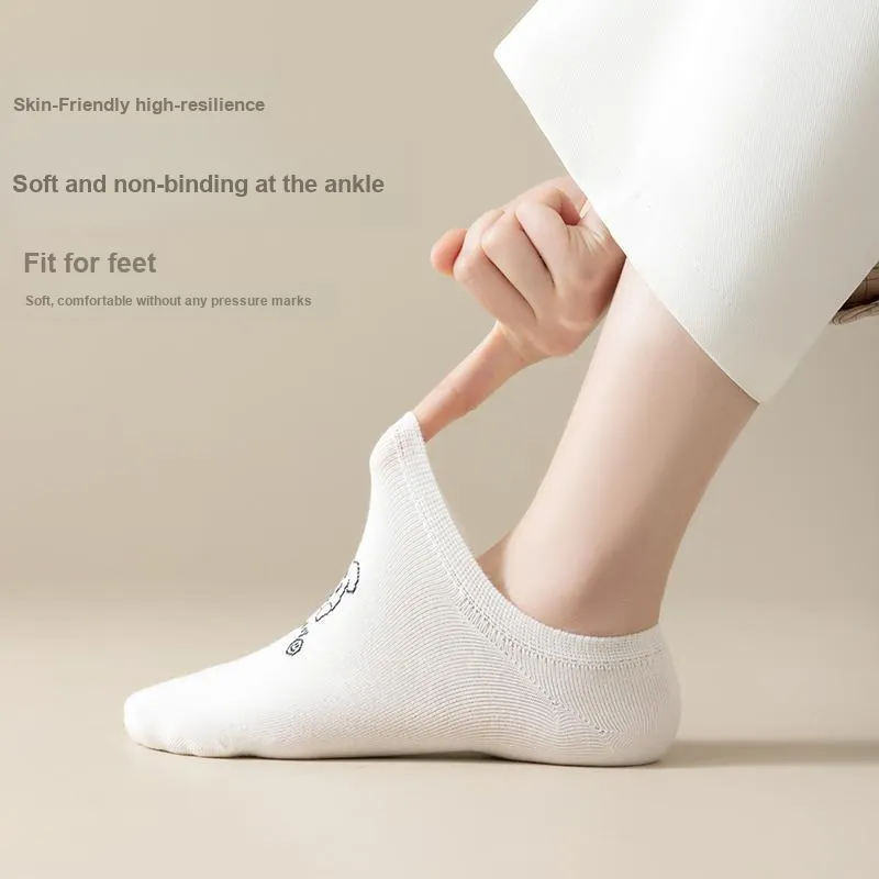 Top Melon No Show Socks Women's 5 Pack-40