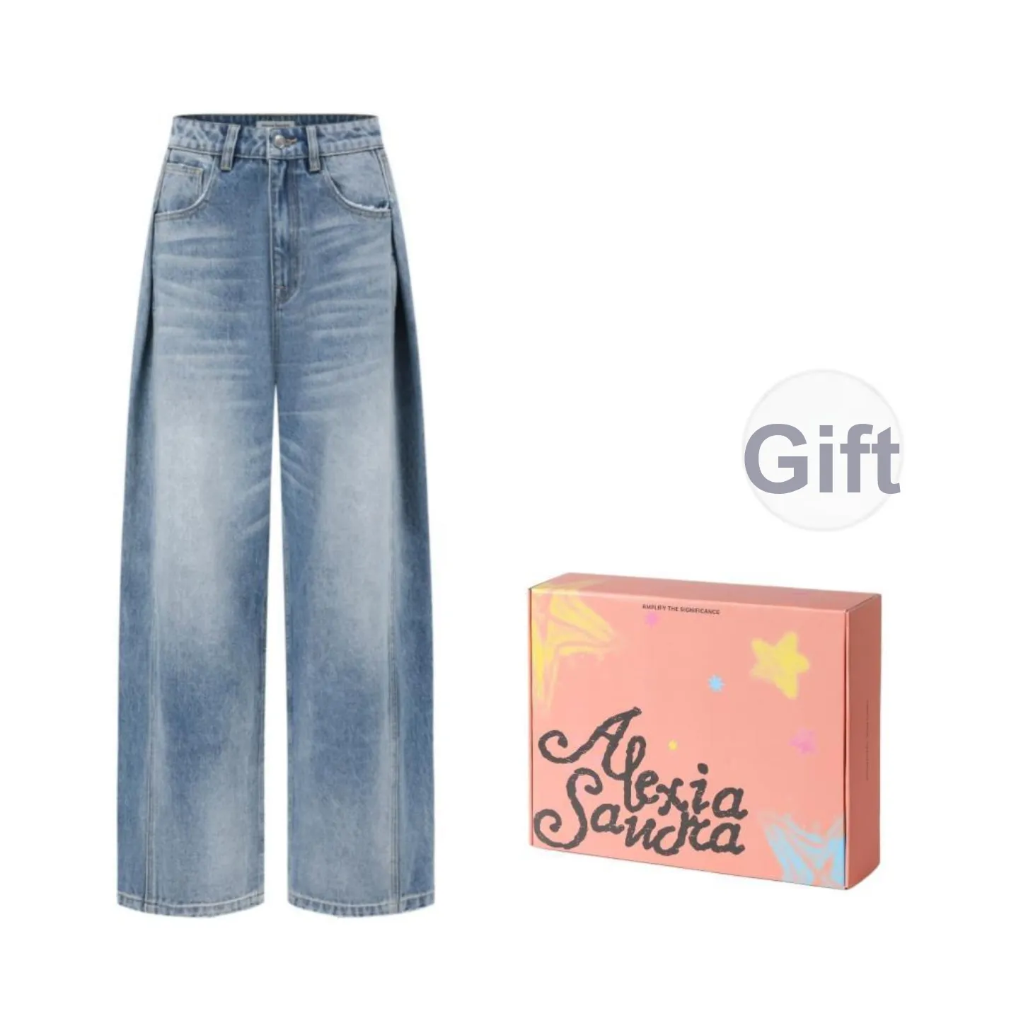 Alexia Sandra Jeans Unisex Blue