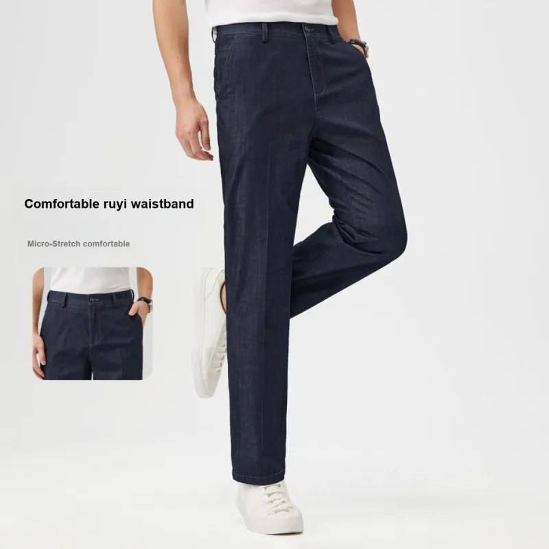 Red bean Jeans Men Blue-3