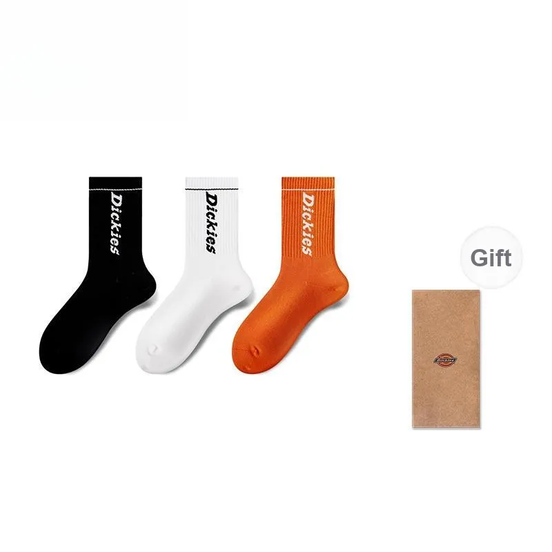 Dickies Fall And Winter Knee-High Socks Unisex Couple Socks-48