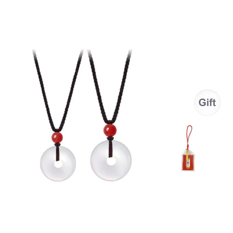 LUXLINE Natural Chalcedony Necklaces Unisex-11