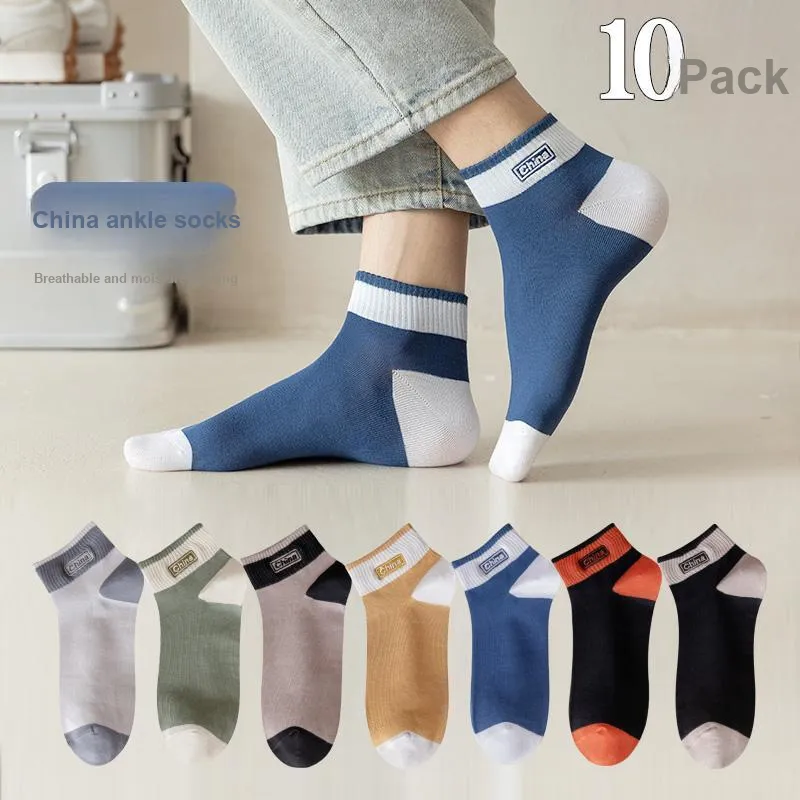 Cotton Gene Ankle Socks Men's 10 Pack-11