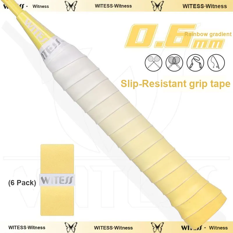 WITESS Badminton Grip Tape Macaron Color Palette 6 Colors To Choose PU Thin 1100*25*0.6mm-23