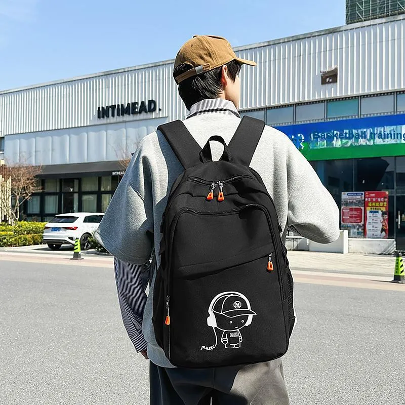 Travel Nylon Backpack Unisex Multicolor-4