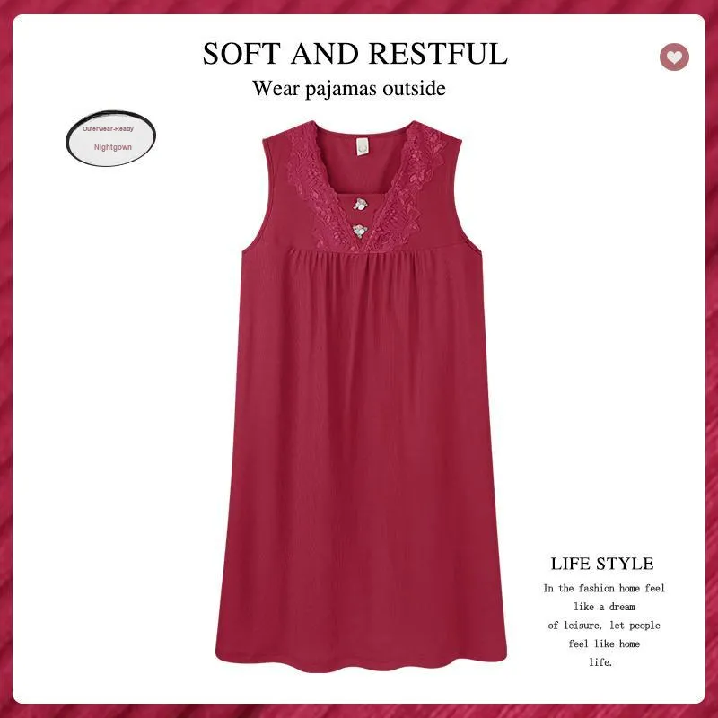 MADALLO Nightgown Women's Rose Red-1