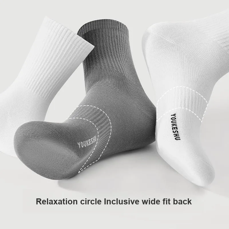 YOUKESHU Men Mid Calf Socks-11