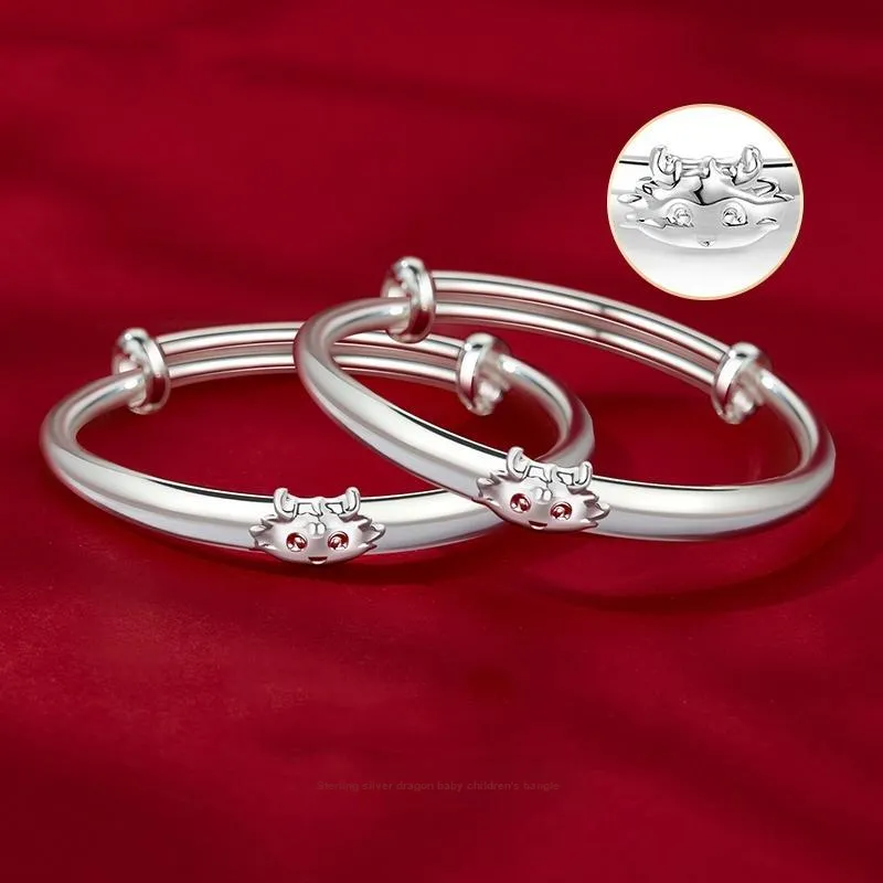 NSAOT 990 Foot Silver Bangles Kids'-1