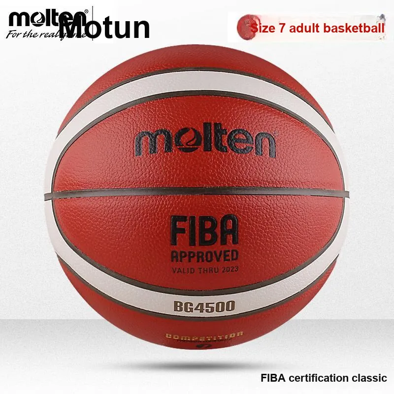 Molten PU Basketball Red White Size 7 Size 6 Training Unisex-4