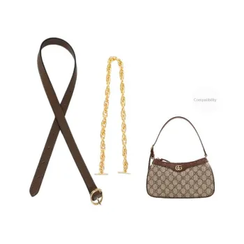 Cow Leather Accessory Shoulder Strap Women's Coffee/Milk Tea Beige