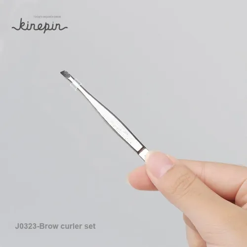 KINEPIN Stainless Steel High Precision Eyebrow Clip 2 Piece Set