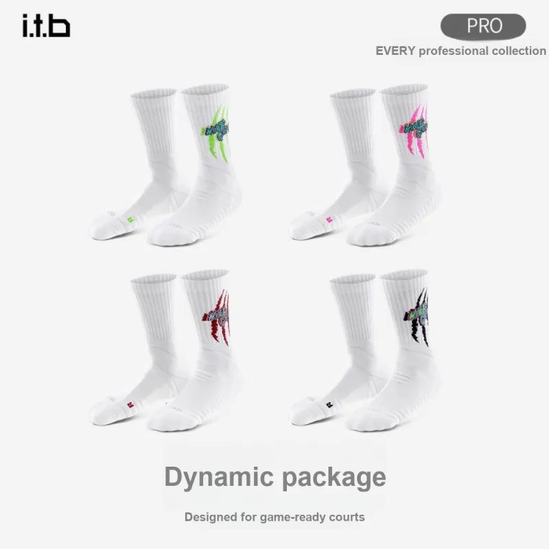 I.t.b Unisex Basketball Socks-1