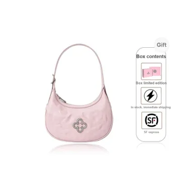 CASSILE Cow Leather Shoulder Bag Regular Women's Light Pink