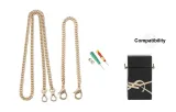 Yves Saint Laurent Perfume Box with Copper-Grain Chain 110cm+Gold-Tone Decorative Chain 30cm[Includes Modified Tool]