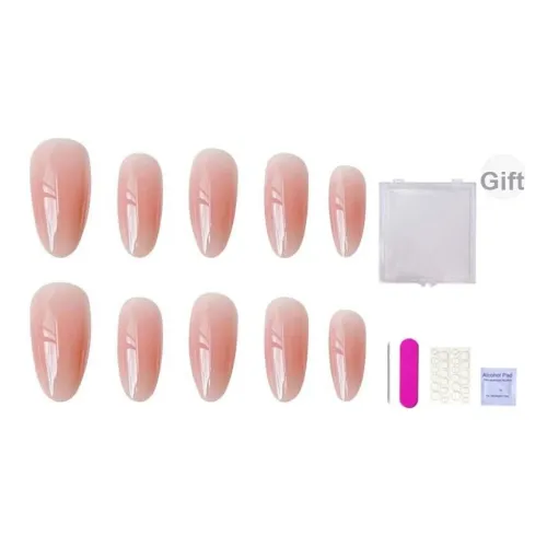 ORANOT Рубиновый Красный Съемный Элегантный Универсальный Кошачий Глаз Нюдовый Повседневный False Nail Миндаль Укороченный Розовый Смудж 14 мм