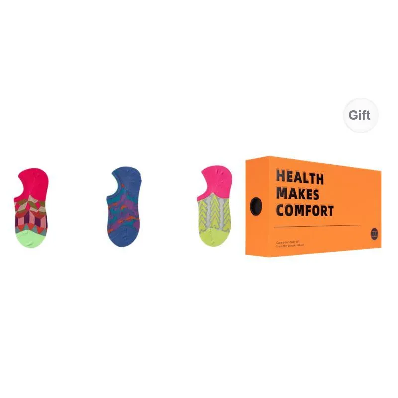 Vine Color No Show Socks Women's 3 Pack-10