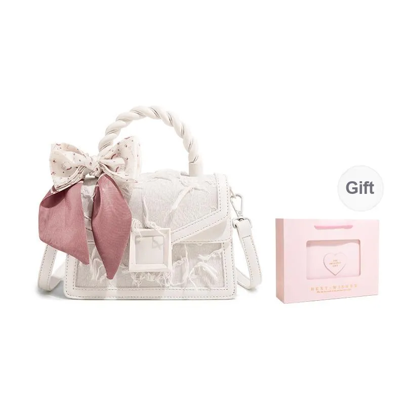 MACKJANICE Canvas Kelly Bag, Shoulder Bag, Handbag Women's Milk White-37