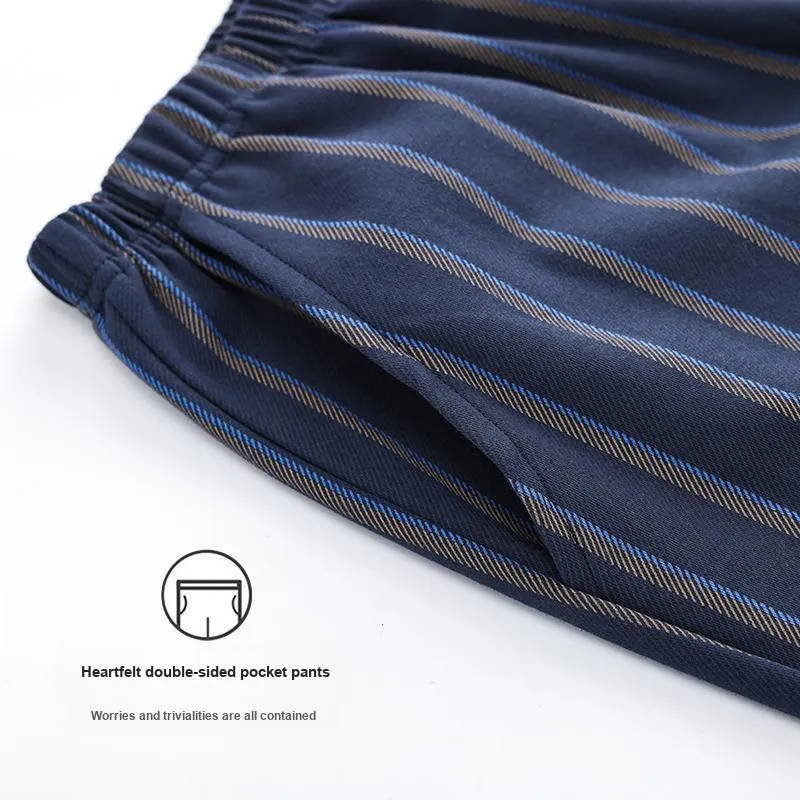 Ordifen Pajama Pants Men's Blue-2
