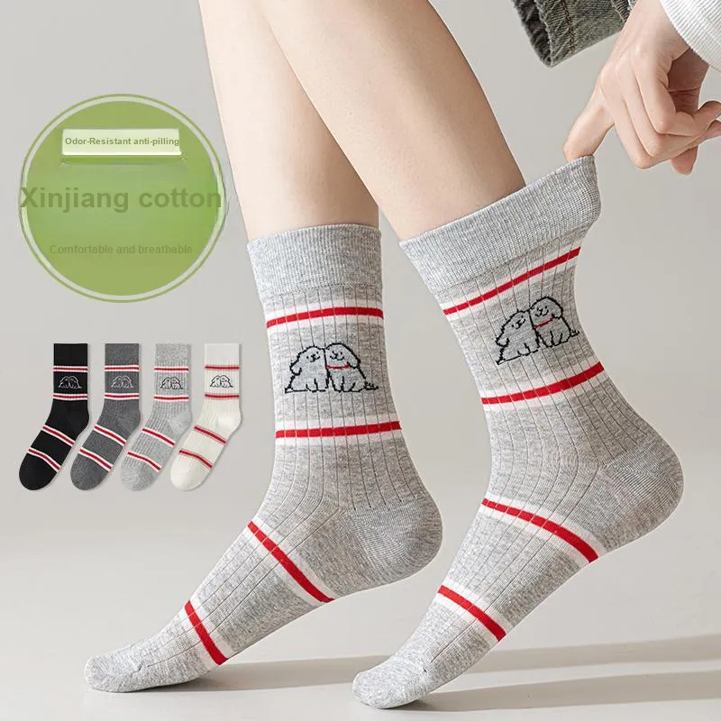GRACEWELL Mid Calf Socks Women's Combo Set-11
