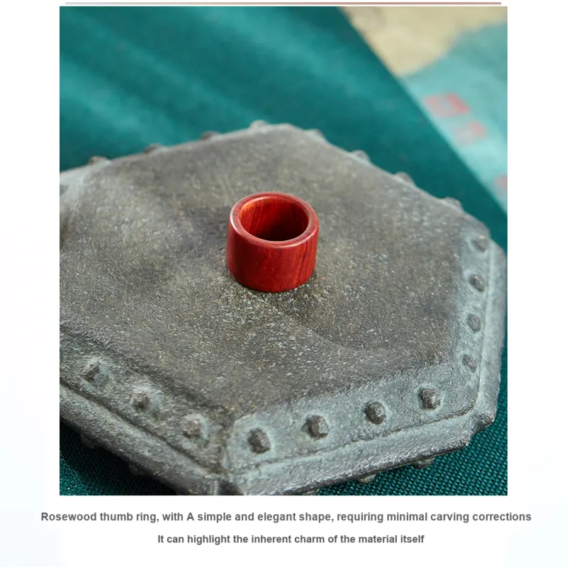 Tianzong Pterocarpus Rings Unisex-3