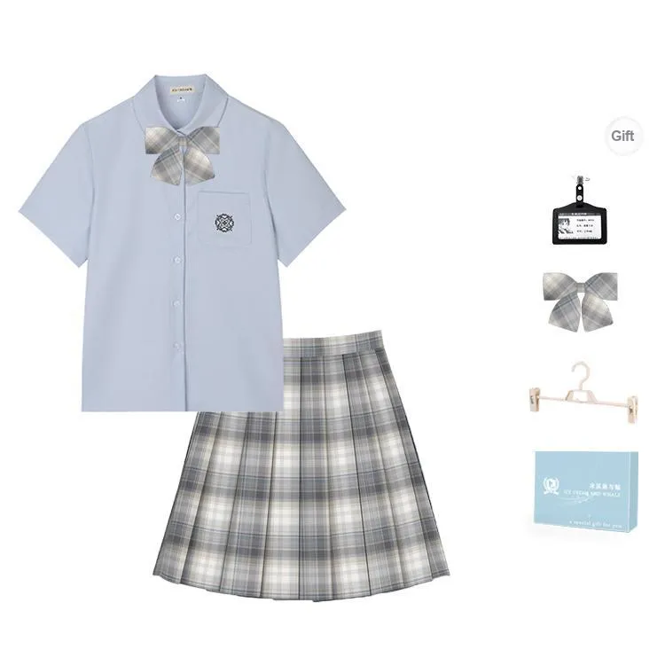Ice Cream And Whale Summer JK Uniform Set Women's Gift Box Set-0