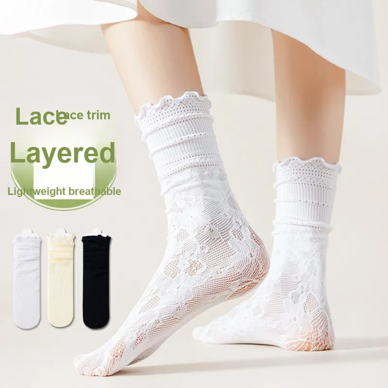MIIOW Knee High Socks Women's 5 Pack-23