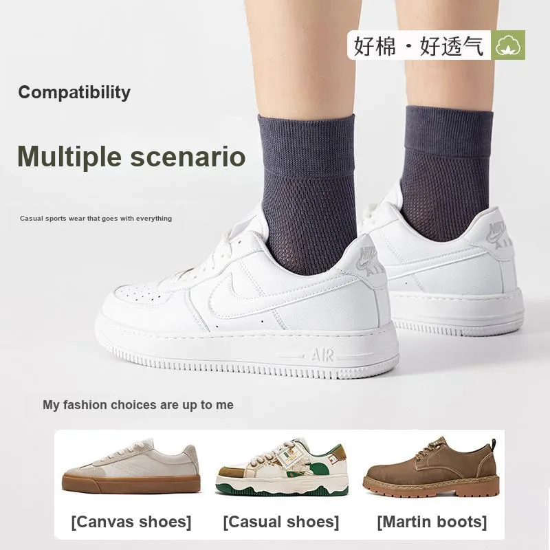 MIIOW Mid Calf Socks Men's 5 Pack-1