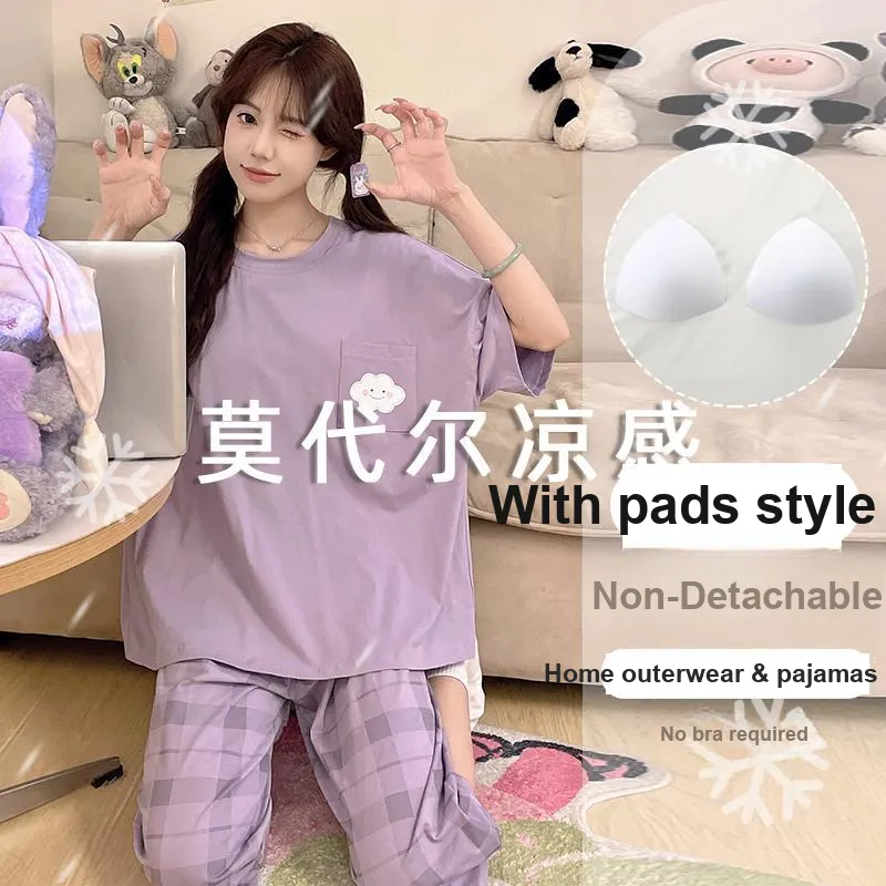 OUSHIBO Pajama Set Women's Image Color-4