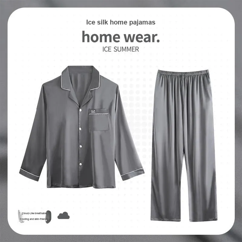 MIIOW Pajama Set Men's Dark Gray-2