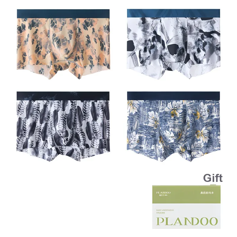 PLANDOO Underpants Men's 4 Pack-10