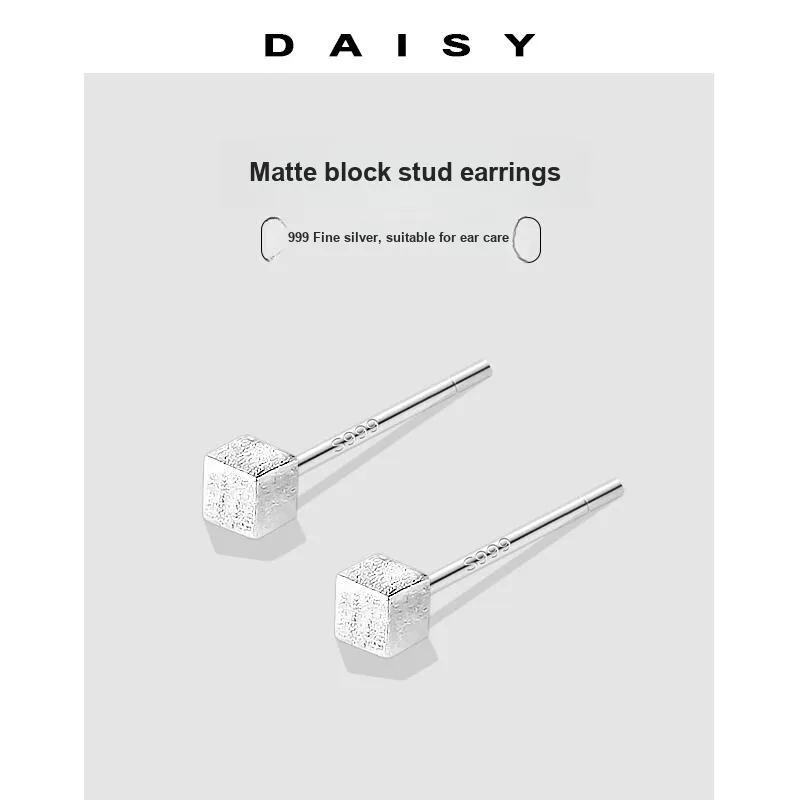 Daisy Dream Full Sterling Silver Stud Earrings Women's-4