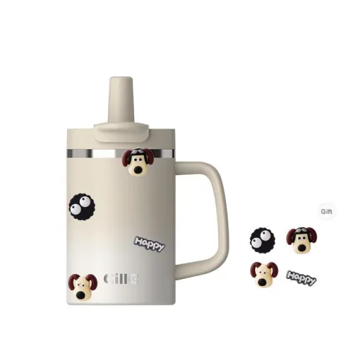 XILE Home-Use Men's Girl Dormitory Direct Drinking Straw Double-Drinking Insulated Cup 530ML